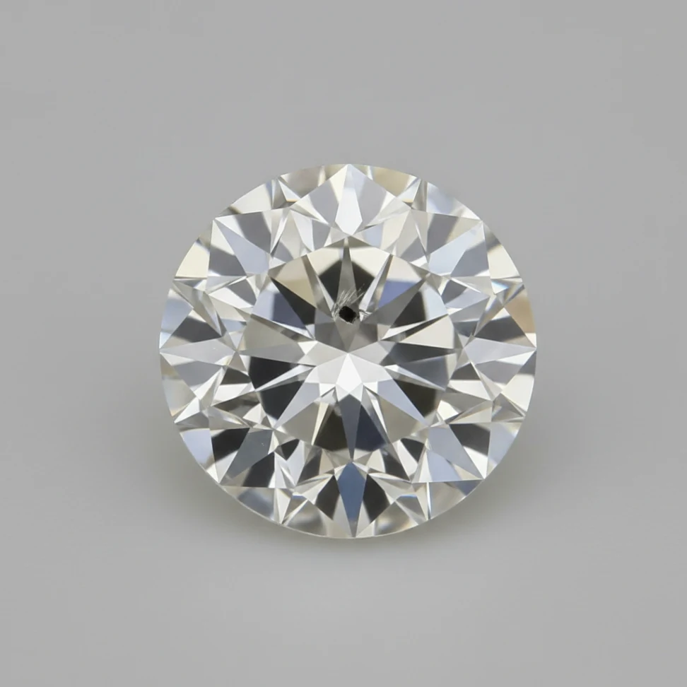 Representative SI1 diamond clarity image showing a loose round brilliant diamond face-up